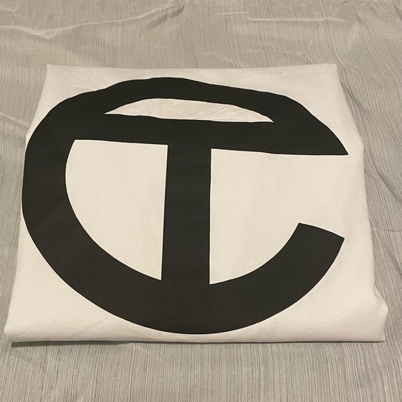 Telfar | White & Black Logo Drawstring Dust Bag Brand New, Pre Owned, Never Used - Picture 9 of 13